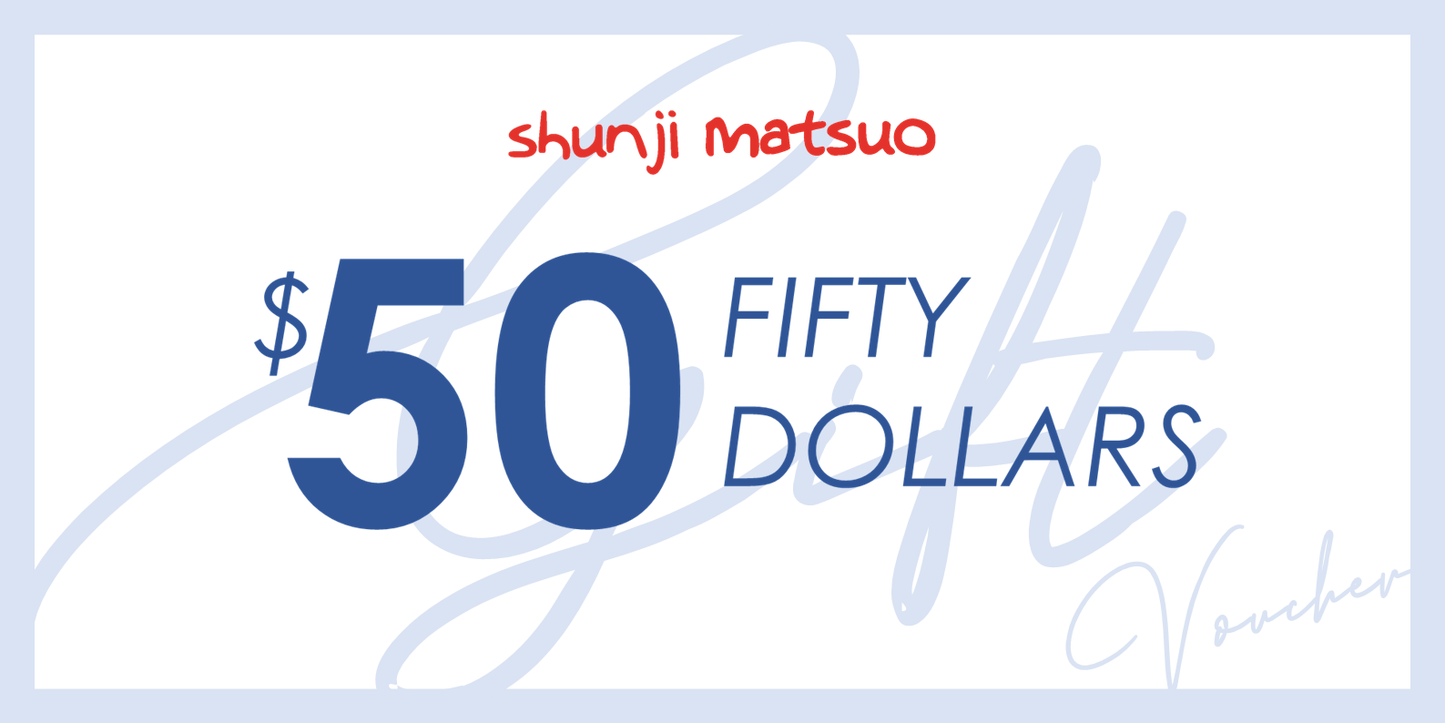 Shunji Matsuo Cash Vouchers (Takashimaya S.C.)